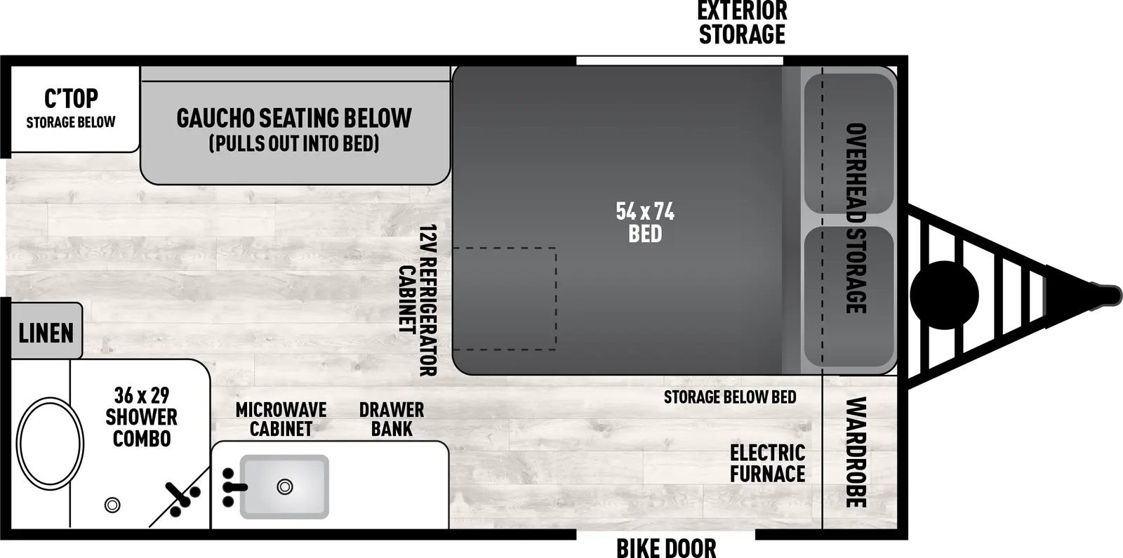 Viking Camping Trailers 12.0 TD Premier Floorplan